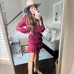 Maroon dress